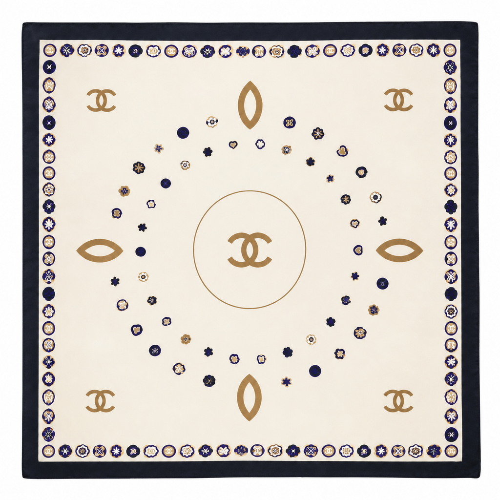 Channel summer scarf 70cm square