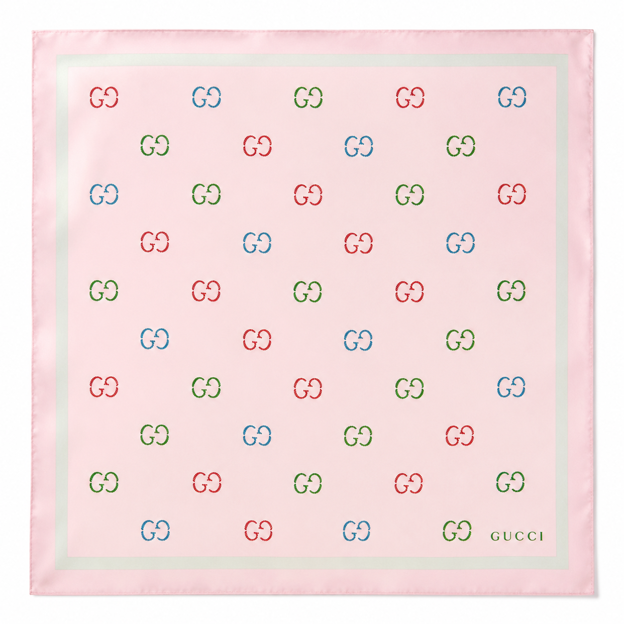Gucci pink summer scarf 70cm square
