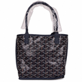 Goyard Goyardine navy Anjou Bag Palladium Hardware (copy a)