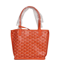 Goyard Goyardine orange Anjou Bag Palladium Hardware (copy a)
