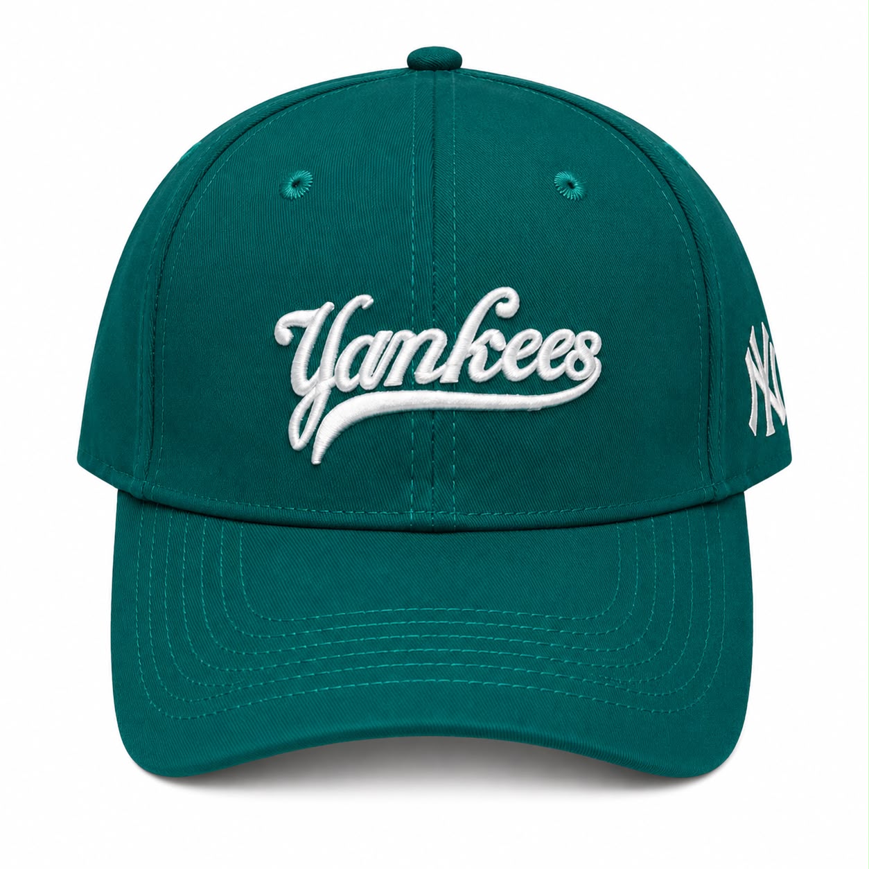Teal Yankee black cap