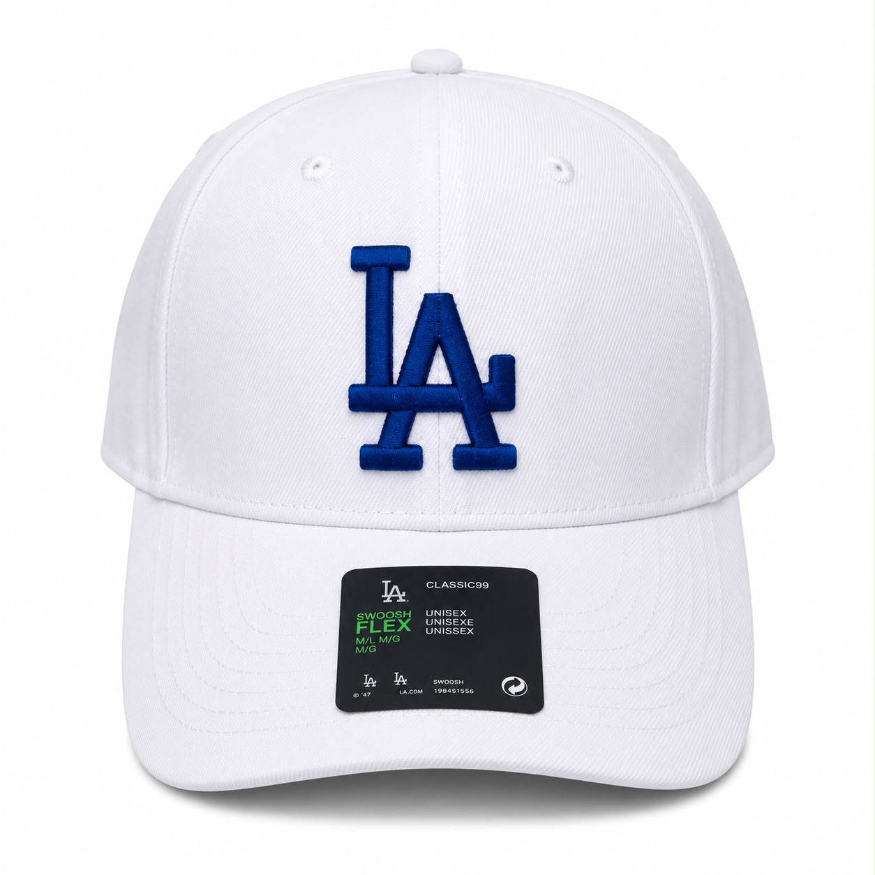 LA white/blue cap