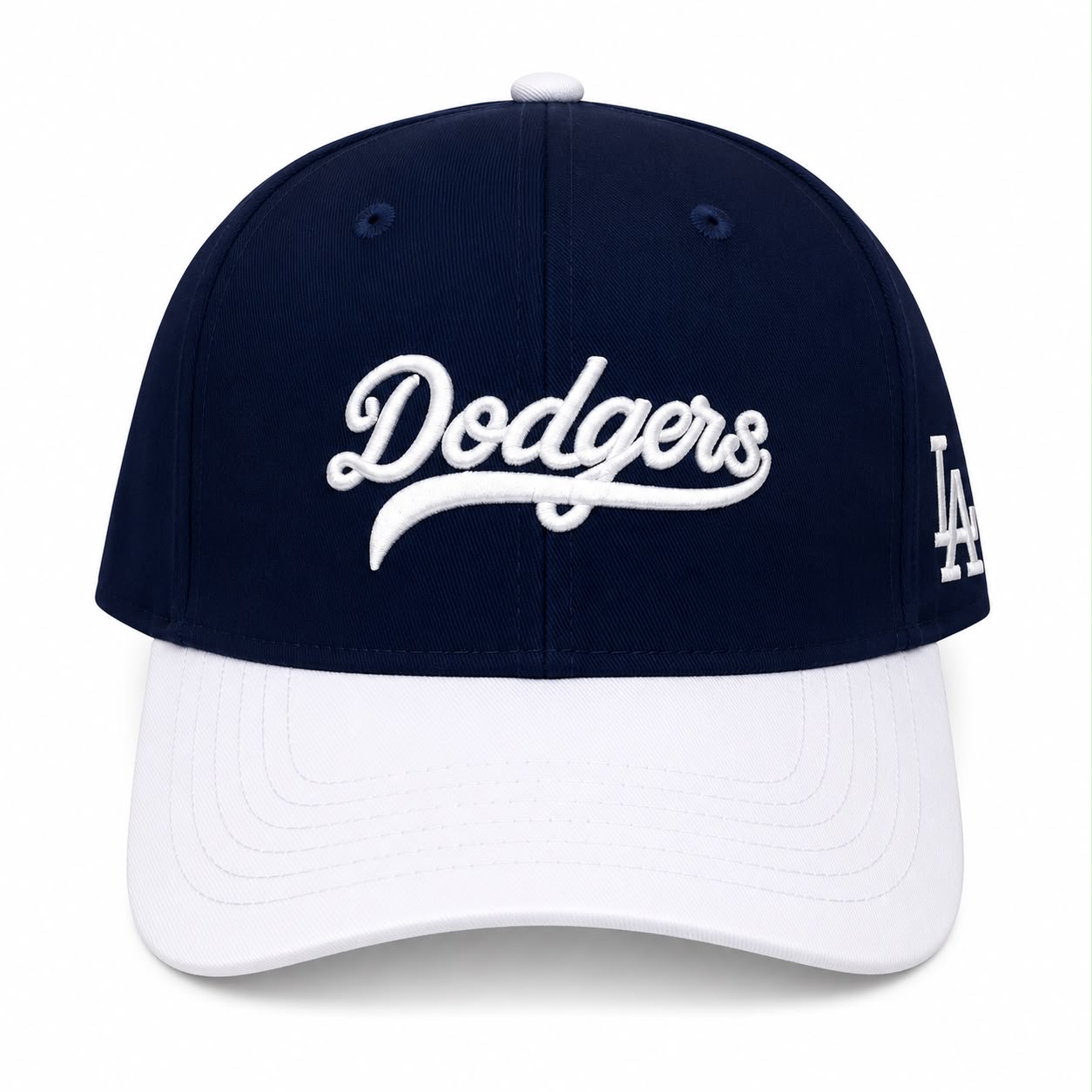 dodgers white/navy cap