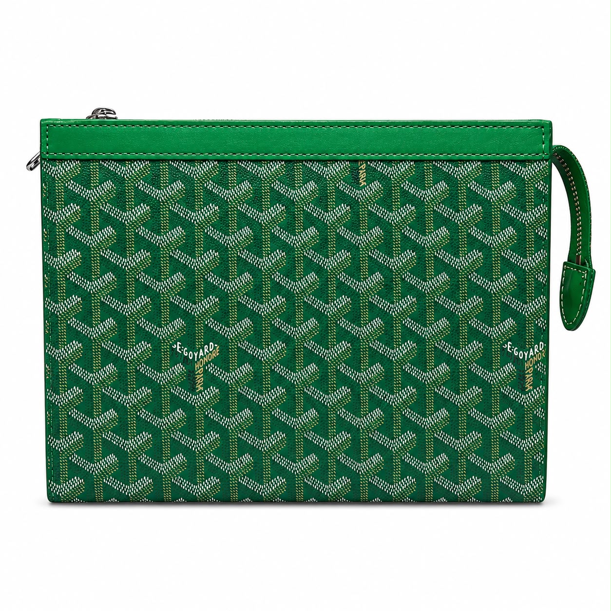 Goyard men green clutch