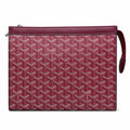 Goyard men burgundy clutch